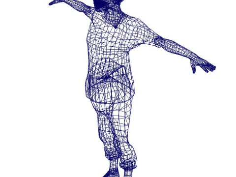 Game-Ready Rigged Animated 3D Character Casual Urban Male Unity Unreal Compatible 3D Model