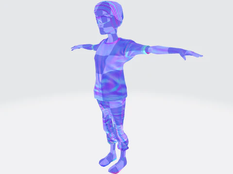 Game-Ready Rigged Animated 3D Character Casual Urban Male Unity Unreal Compatible 3D Model
