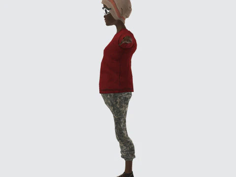 Game-Ready Rigged Animated 3D Character Casual Urban Male Unity Unreal Compatible 3D Model
