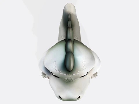 Cute Cartoon Crocodile 3D Print Ready Model 3D Print Model
