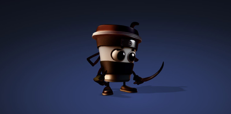 Cute Cappuccino Assassin 3D Print Ready Character fbx blend dae obj 3D Принт Модель .c4d .max .obj .3ds .fbx .stl .blend