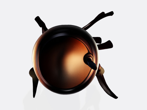 Cute Cappuccino Assassin 3D Print Ready Character fbx blend dae obj 3Dプリントモデル