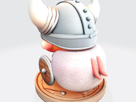 Cute 3D Viking Warrior Character for print 3D print model Modèles 3D en vedette