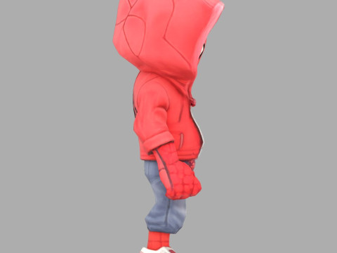 Spiderman Kid Stylized 3D Figurine Model for Print 3D print model Model Cetak 3D