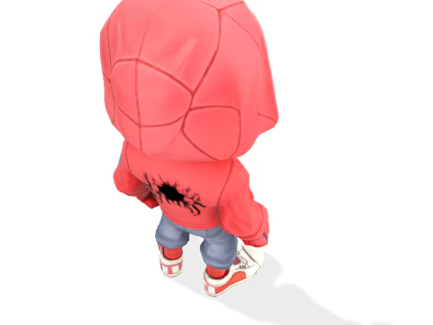 Mod&egrave;le de figurine 3D stylis&eacute;e Spiderman Kid &agrave; imprimer Mod&egrave;le d'impression 3D Modèles 3D en vedette