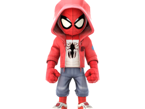 Spiderman Kid Stylized 3D Figurine Model for Print 3D print model Model Cetak 3D