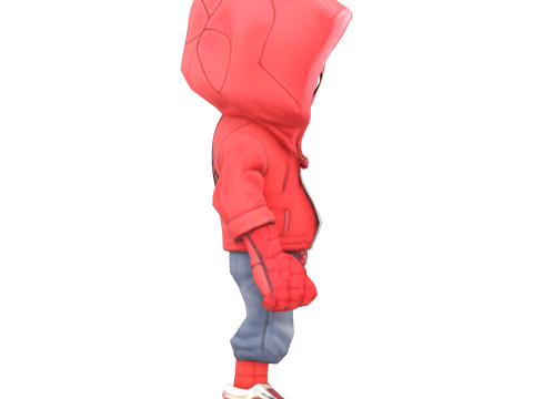 Spiderman Kid Stylized 3D Figurine Model for Print 3D print model Model Cetak 3D