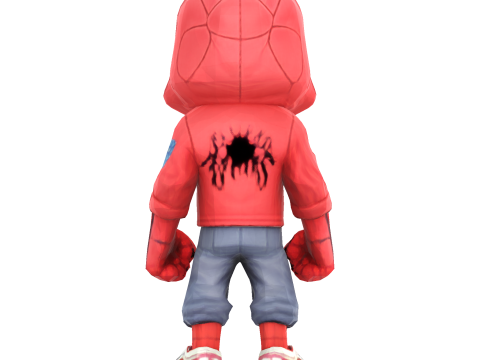 Spiderman Kid Stylized 3D Figurine Model for Print 3D print model Model Cetak 3D