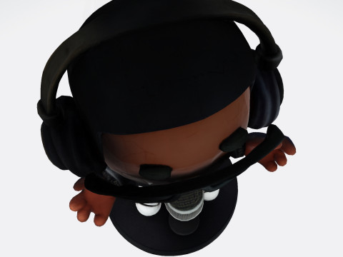Cool Rapper Character - Ready for 3D Printing and Collectibles 3D 打印模型