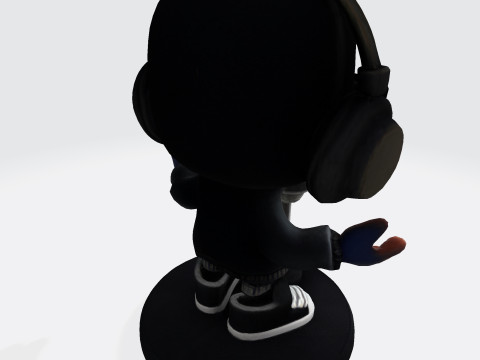 Cool Rapper Character - Ready for 3D Printing and Collectibles 3D 打印模型