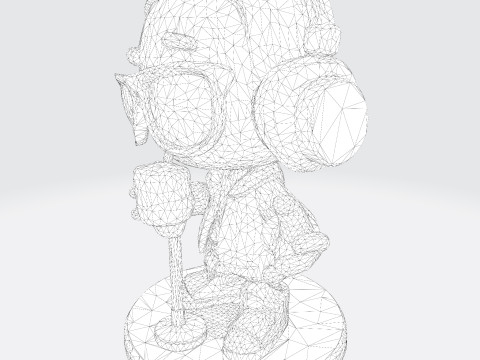 Cool Rapper Character - Ready for 3D Printing and Collectibles 3D 打印模型