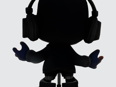 Cool Rapper Character - Ready for 3D Printing and Collectibles 3D 打印模型