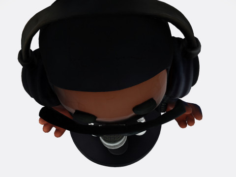Cool Rapper Character - Ready for 3D Printing and Collectibles 3D 打印模型