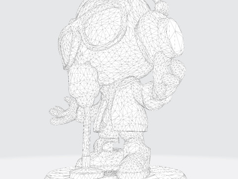 Cool Rapper Character - Ready for 3D Printing and Collectibles 3D 打印模型