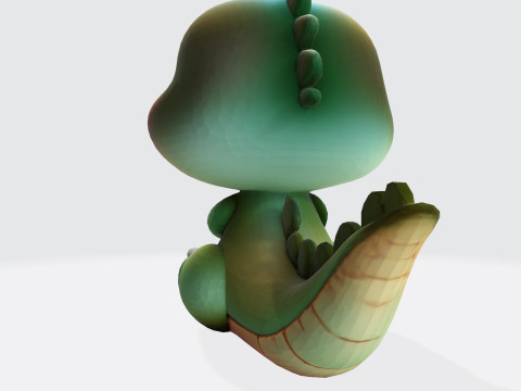 Cute Croco Cartoon High-Quality 3D Printable Model 3D Druckmodell
