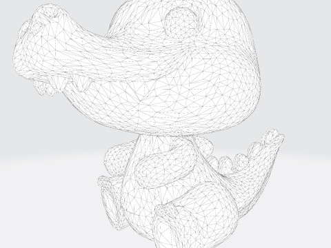 Cute Croco Cartoon High-Quality 3D Printable Model 3D Druckmodell