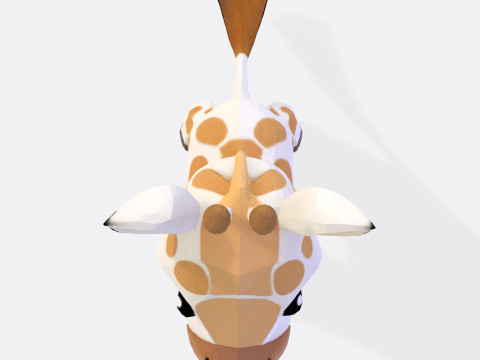 Stylized Cartoon Giraffe Premium for Animation Printing Rigging 3D printmodel