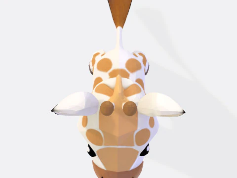 Stylized Cartoon Giraffe Premium for Animation Printing Rigging 3D Print Model