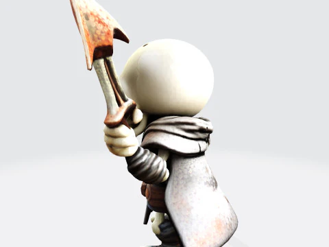 Cartoon Skeleton Warrior Stylized 3D Game Print Model 3D 3D Print Model