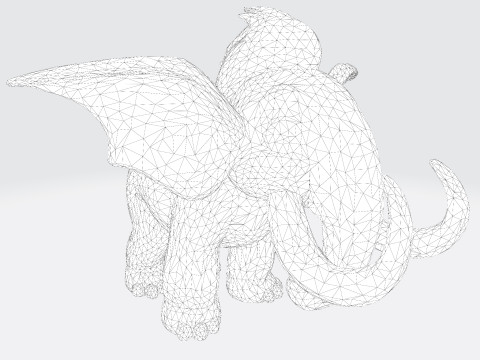 Mini Mammoth Cute Cartoon for Animation Print Rig-Ready STL 3D Model