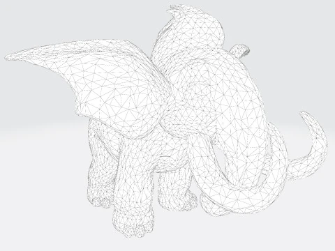 Mini Mammoth Cute Cartoon for Animation Print Rig-Ready STL 3D Model