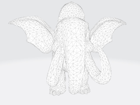 Mini Mammoth Cute Cartoon for Animation Print Rig-Ready STL 3D Model