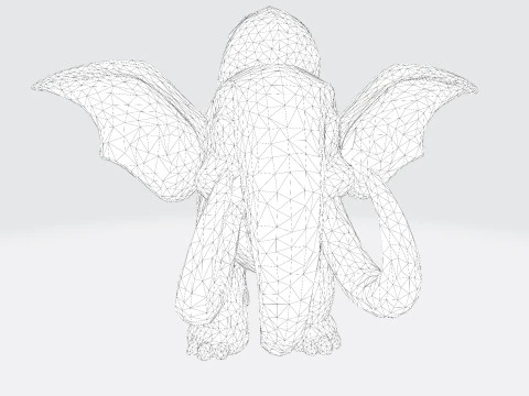 Mini Mammoth Cute Cartoon for Animation Print Rig-Ready STL 3D Model