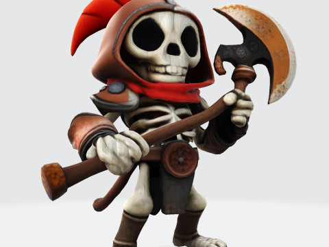Cute Skully Centurion Gladiator for 3D Print 3D 프린트 모델