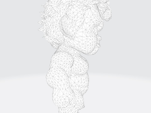 Baby Hulk Stylized for Animation 3D Printing FBX STL OBJ 3D Print Model