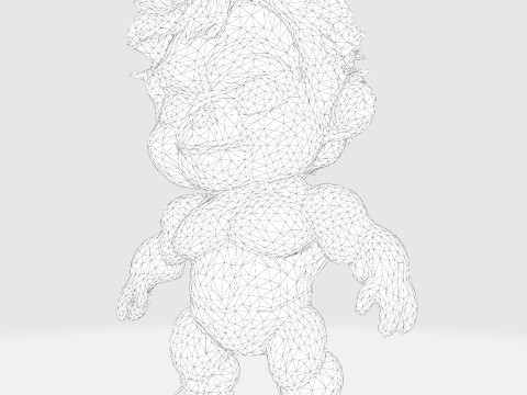 Baby Hulk Stylized for Animation 3D Printing FBX STL OBJ 3D Print Model