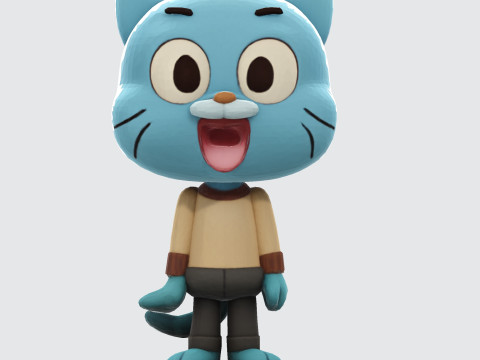 Gumball Watterson for 3D Printing 3D print model 3D Print Model