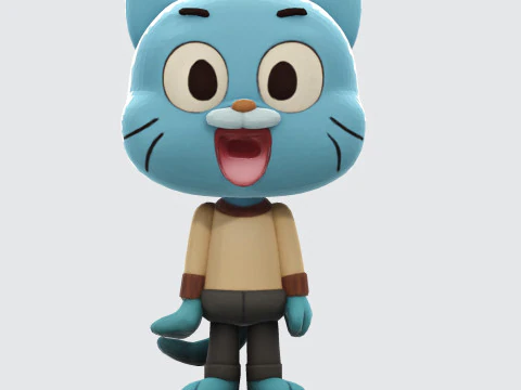 Gumball Watterson for 3D Printing 3D print model 3D Print Model