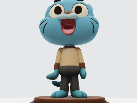 Gumball Watterson for 3D Printing 3D print model 3D Print Model
