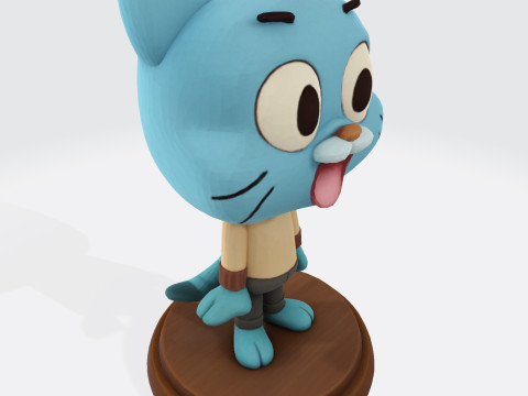Gumball Watterson for 3D Printing 3D print model 3D Print Model