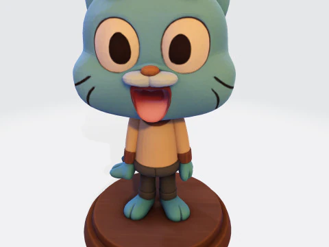 Gumball Watterson for 3D Printing 3D print model 3D Print Model
