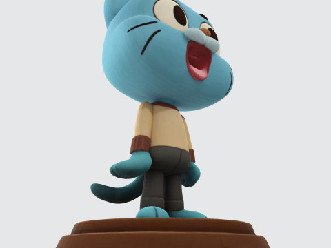 Gumball Watterson for 3D Printing 3D print model 3D Print Model