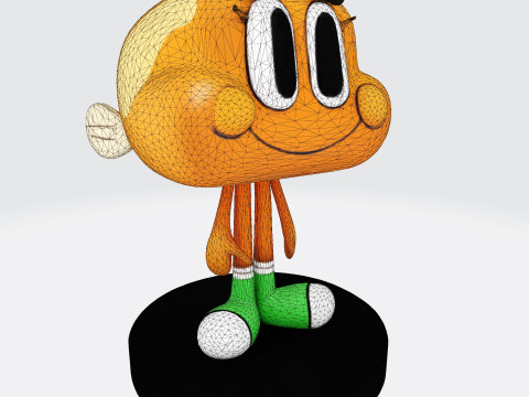 Darwin Watterson Fan-Made 3D Printable Figurine 3D 打印模型