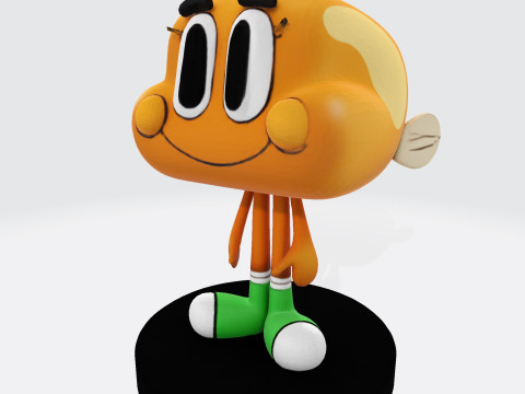Darwin Watterson Fan-Made 3D Printable Figurine 3D 打印模型