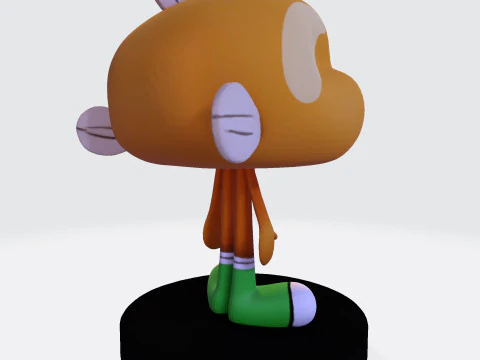 Darwin Watterson Fan-Made 3D Printable Figurine 3D Print Model
