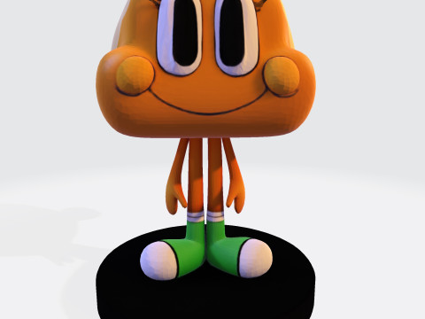 Darwin Watterson Fan-Made 3D Printable Figurine 3D 打印模型