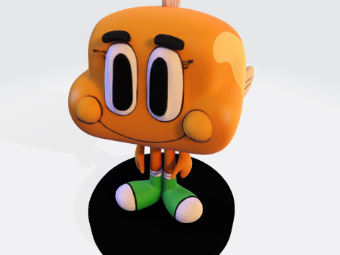 Darwin Watterson Fan-Made 3D Printable Figurine 3D 打印模型