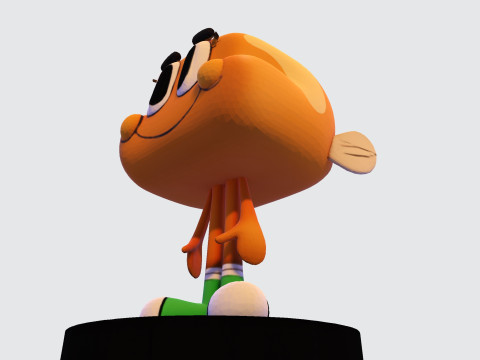 Darwin Watterson Fan-Made 3D Printable Figurine 3D 打印模型