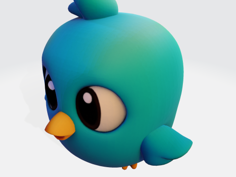 Kotkot 3D Printable Character Model 3Dモデル