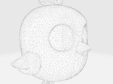 Kotkot 3D Printable Character Model 3Dモデル