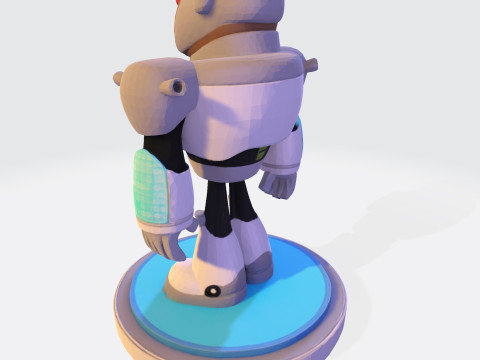 Cyborg Stylized 3D Printable Fan Art Model 3Dプリントモデル