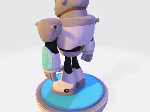 Cyborg Stylized 3D Printable Fan Art Model 3D Print Model
