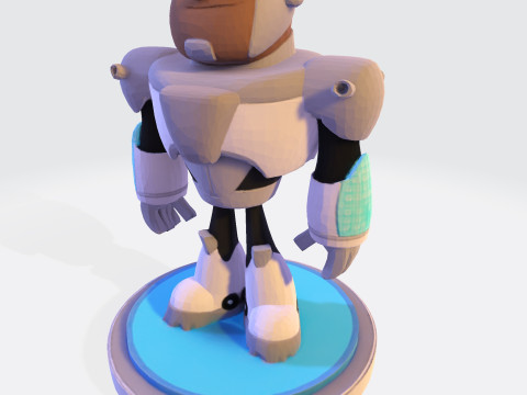 Cyborg Stylized 3D Printable Fan Art Model 3Dプリントモデル