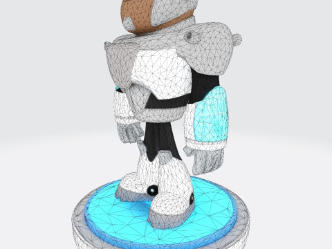 Cyborg Stylized 3D Printable Fan Art Model 3Dプリントモデル