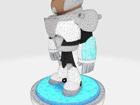 Cyborg Stylized 3D Printable Fan Art Model 3D Print Model