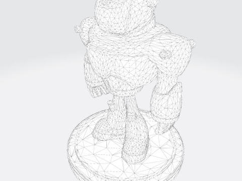 Cyborg Stylized 3D Printable Fan Art Model 3Dプリントモデル